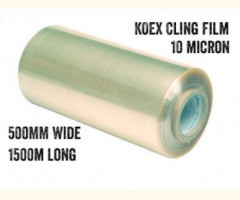 Koex 2 layer Cling Film 500mm Wide 1500m Long 10 Micron